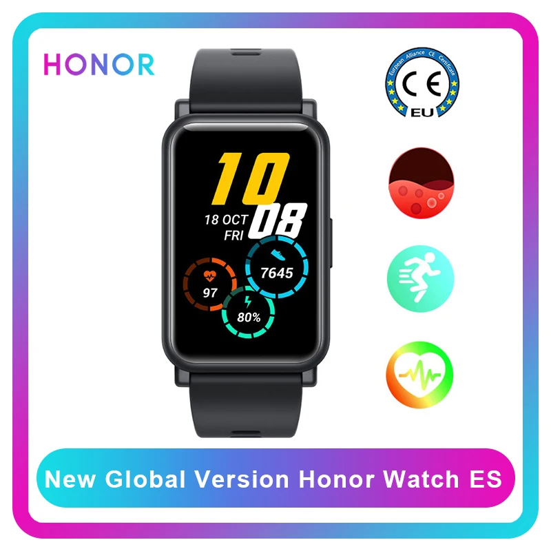 

смарт часы honor watch es global version SpO2 heart rate monitor 1.64 inch AMOLED android IOS relojes smartwatch 2020 for men